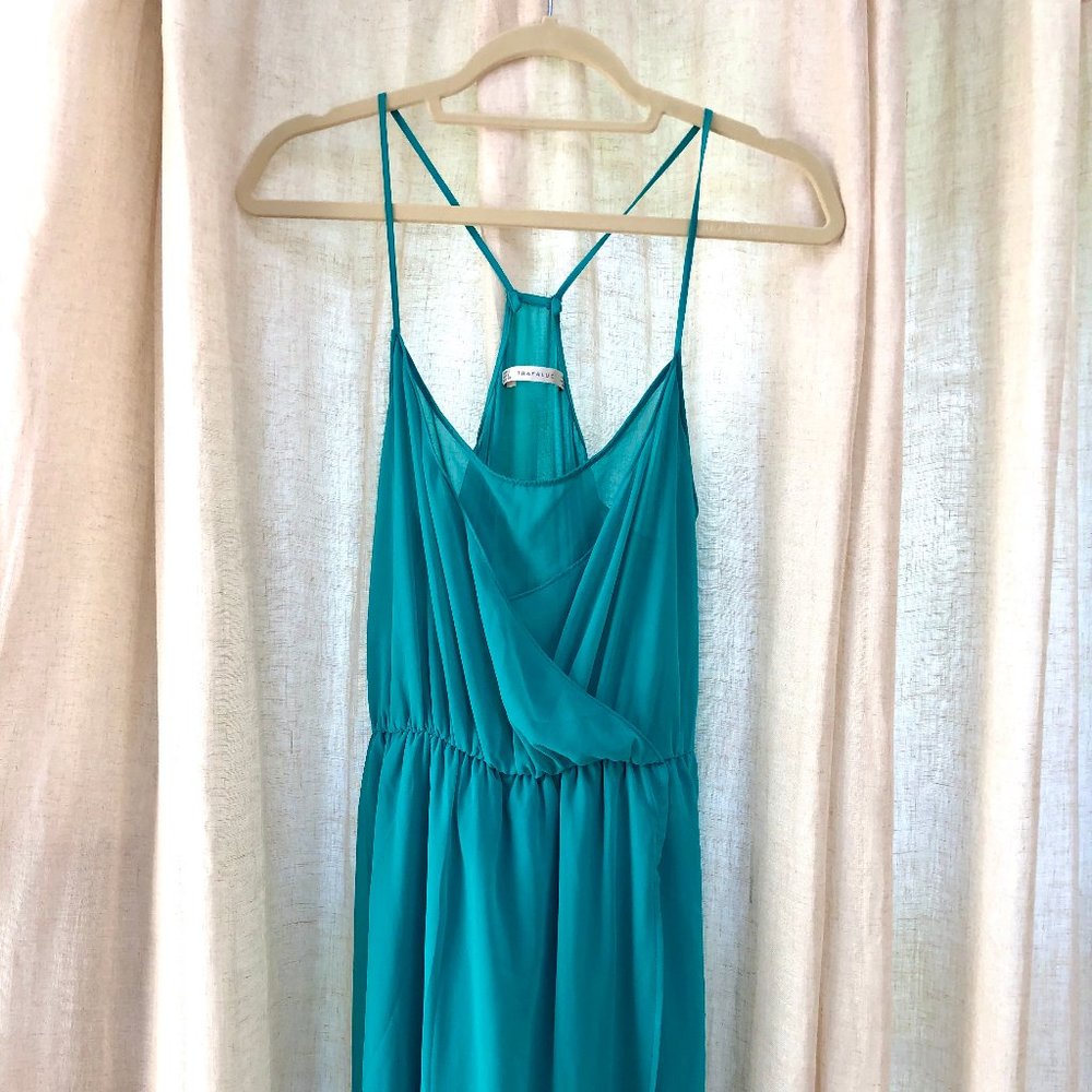 Zara Teal Maxi Dress L